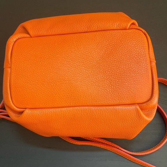 🧡 EUC orange Claudia Firenze convertible satchel/shoulder bag - Picture 10 of 16